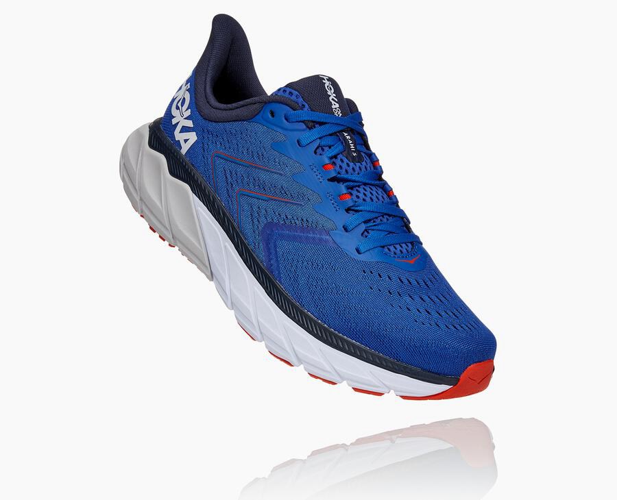 Tenis Hoka One One Masculino Azuis - Arahi 5 - 826-MPRQGS